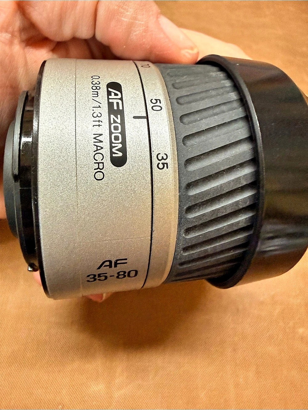 Minolta AF Zoom 35-80mm f/4-5.6 Lens Black & Silver